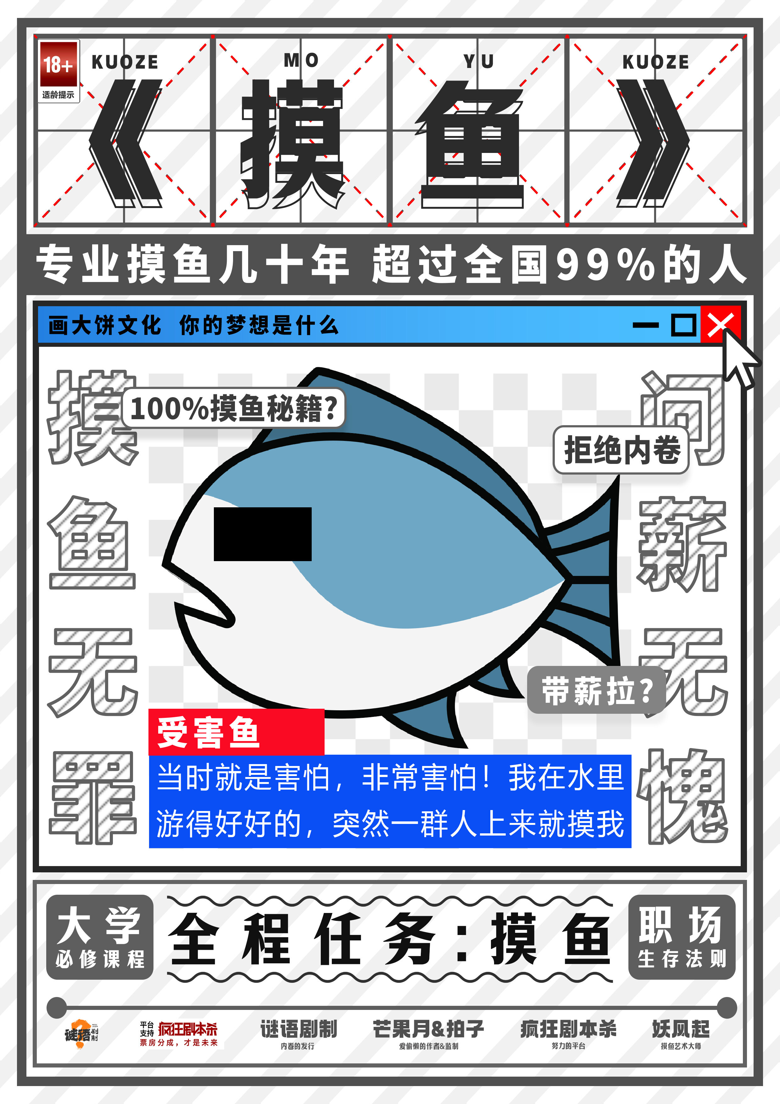 《摸鱼》剧本杀复盘：凶手是谁？动机揭